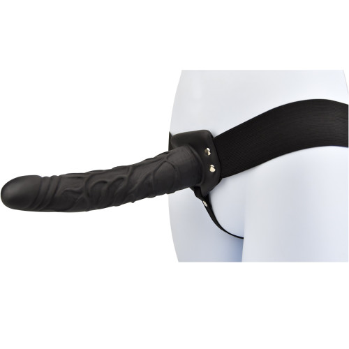Loving Joy 8 Inch Hollow Strap On Black Loving Joy 8 Inch Hollow Strap On Black