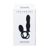 Loving Joy 6 Inch Silicone Inflatable Dildo Loving Joy 6 Inch Silicone Inflatable Dildo