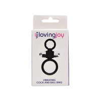 Loving Joy Silicone Vibrating Cock and Ball Ring Loving Joy Silicone Vibrating Cock and Ball Ring
