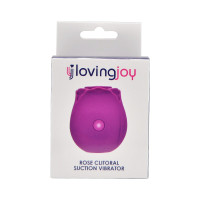 Loving Joy Rose Toy Clitoral Suction Vibrator Purple