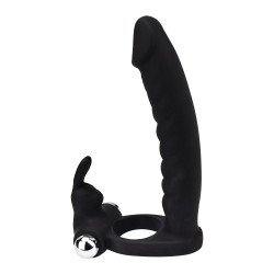 Loving Joy Double Fun Vibrating Rabbit Double Penetration Strap-On Loving Joy Double Fun Vibrating Rabbit Double Penetration Strap-On