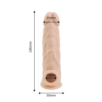 Rev-Sleeves 7.5 Inch Girthy Realistic Silicone Penis Extension Sleeve