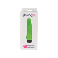 Loving Joy 7 inch Realistic Vibrator Glow in the Dark Loving Joy 7 inch Realistic Vibrator Glow in the Dark