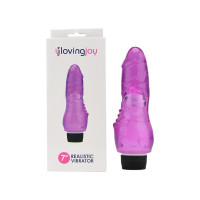 Loving Joy 7 inch Realistic Vibrator Purple Loving Joy 7 inch Realistic Vibrator Purple