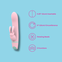 Mina Ripple Vibrating & Rotating Rabbit Vibrator Mina Ripple Vibrating & Rotating Rabbit Vibrator
