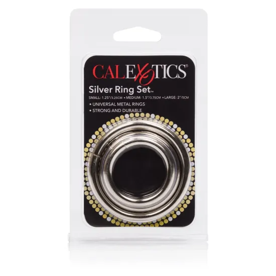 3 Piece Silver Ring Set