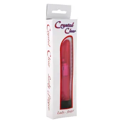 Pink Crystal Ladyfinger Vibrator