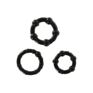 Stay Hard - Three Rings - Black