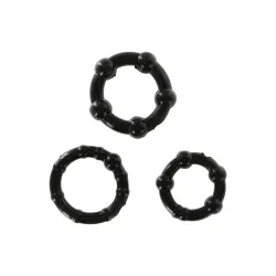 Stay Hard - Three Rings - Black