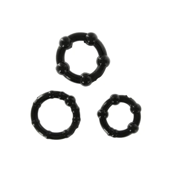 Stay Hard - Three Rings - Black
