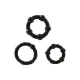 Stay Hard - Three Rings - Black