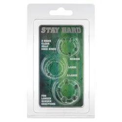 Stay Hard - Three Rings - Clear