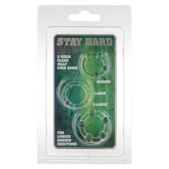 Stay Hard - Three Rings - Clear