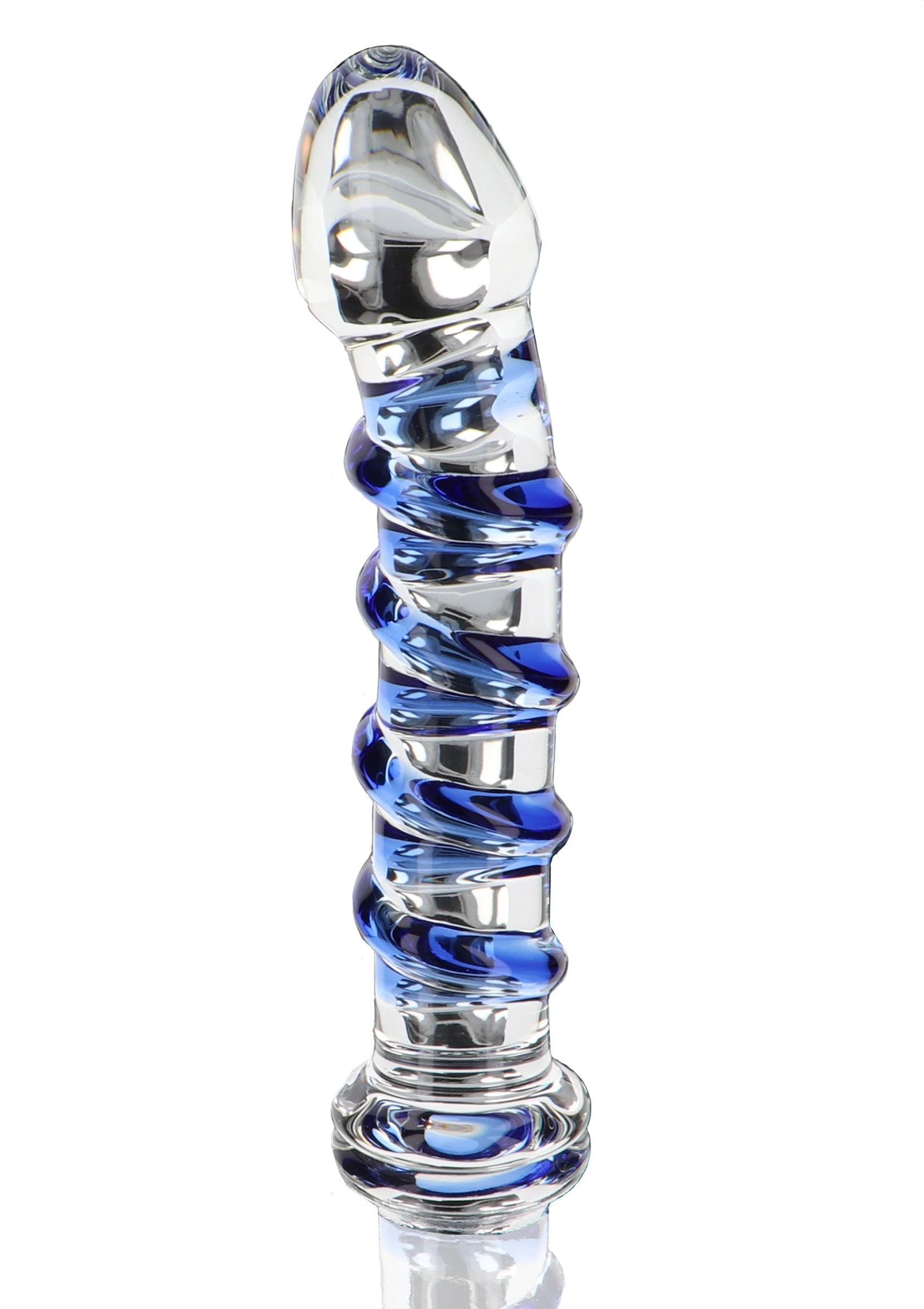 G-Spot Gemstone Glass Dildo