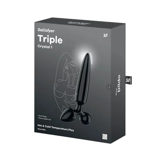 Satisfyer Triple Crystal 1 Glass Dildo